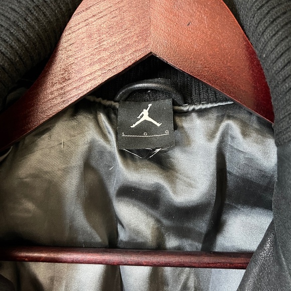 Nike Vintage Air Jordan Leather Jacket - Men's Size L - Black - Picture 6 of 12